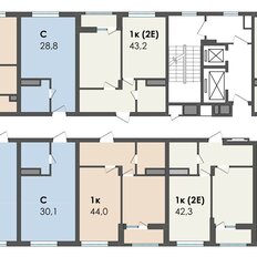 Квартира 43,9 м², 1-комнатная - изображение 4