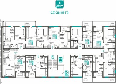 28,8 м², 1-комнатная квартира 6 200 000 ₽ - изображение 53
