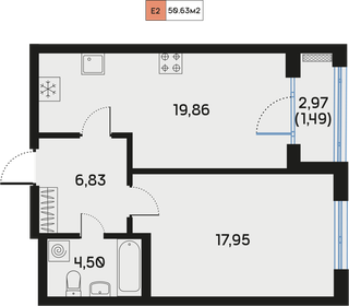 67,4 м², 1-комнатная квартира 29 286 410 ₽ - изображение 10