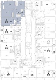 Квартира 81,9 м², 3-комнатная - изображение 2