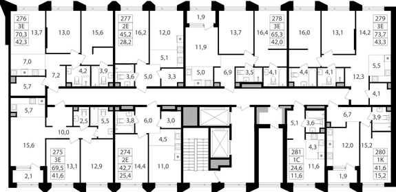 27,2 м², квартира-студия 17 261 180 ₽ - изображение 23