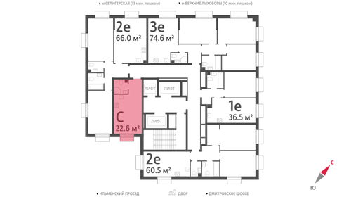 22,6 м², квартира-студия 8 700 000 ₽ - изображение 74