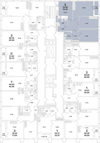 Квартира 75,8 м², 3-комнатная - изображение 2