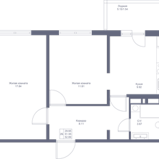 Квартира 52,9 м², 2-комнатная - изображение 3