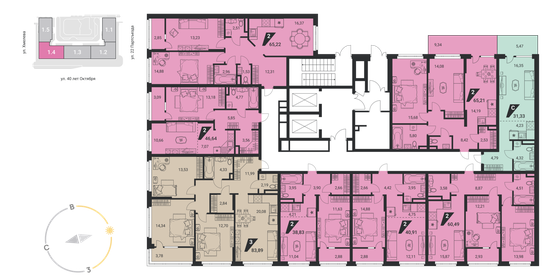 91,1 м², 3-комнатная квартира 9 656 600 ₽ - изображение 42