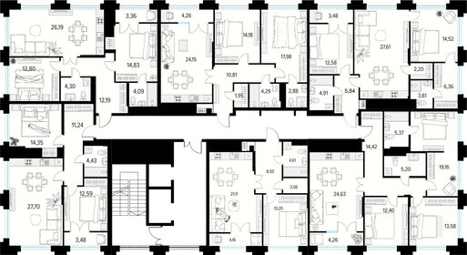 71,6 м², 2-комнатная квартира 13 215 735 ₽ - изображение 76