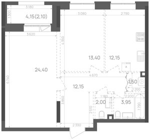 Квартира 71,7 м², 2-комнатная - изображение 1