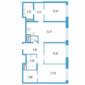 Квартира 104,7 м², 3-комнатная - изображение 1