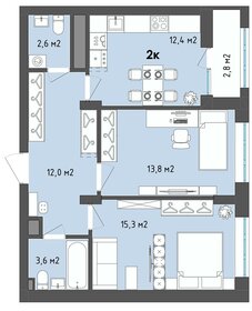 61,1 м², 2-комнатная квартира 7 325 890 ₽ - изображение 16