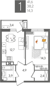 86 м², 3-комнатная квартира 8 500 000 ₽ - изображение 23