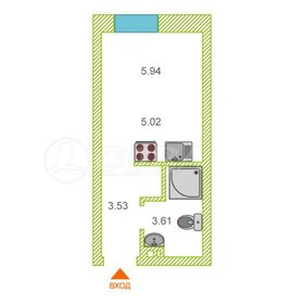 Квартира 18 м², студия - изображение 1