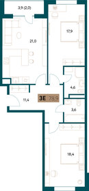 122 м², 3-комнатная квартира 39 900 000 ₽ - изображение 77