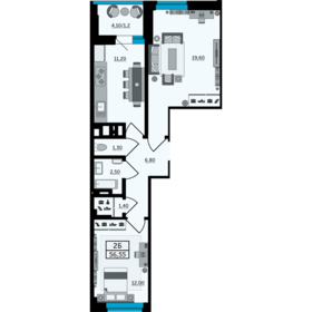 92 м², 4-комнатная квартира 8 500 000 ₽ - изображение 66