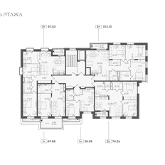 Квартира 87,8 м², 3-комнатная - изображение 4