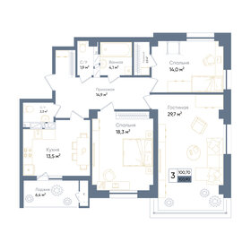 101,6 м², 3-комнатная квартира 18 288 000 ₽ - изображение 31