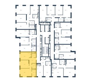 74,1 м², 2-комнатная квартира 32 350 000 ₽ - изображение 90