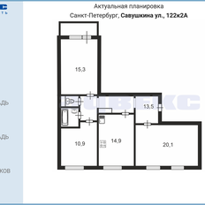 Квартира 78,3 м², 3-комнатная - изображение 3