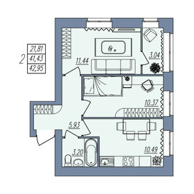 43 м², 2-комнатная квартира 4 295 000 ₽ - изображение 1