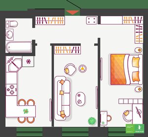 60 м², 3-комнатная квартира 4 300 000 ₽ - изображение 67