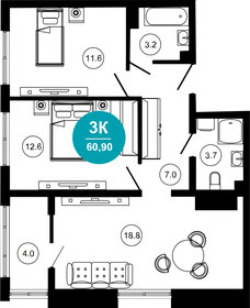 114 м², 3-комнатная квартира 42 000 000 ₽ - изображение 68