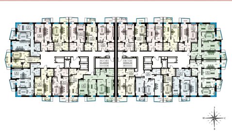 51,7 м², 1-комнатная квартира 5 440 000 ₽ - изображение 53