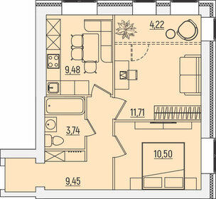 51,7 м², 2-комнатная квартира 6 500 000 ₽ - изображение 27