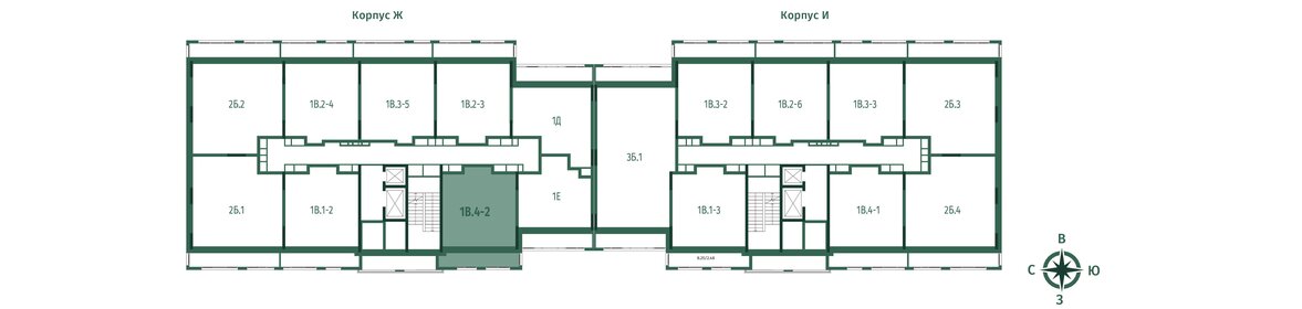 Квартира 40,5 м², 1-комнатная - изображение 2