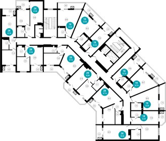 49,3 м², 2-комнатные апартаменты 26 000 000 ₽ - изображение 40