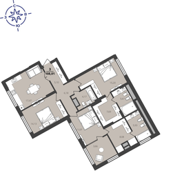 157 м², 4-комнатная квартира 10 500 000 ₽ - изображение 87