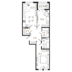 83 м², 2-комнатная квартира 49 900 000 ₽ - изображение 64