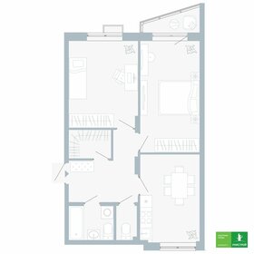 Квартира 62,1 м², 2-комнатная - изображение 1