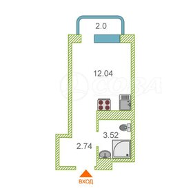 Квартира 20 м², студия - изображение 1