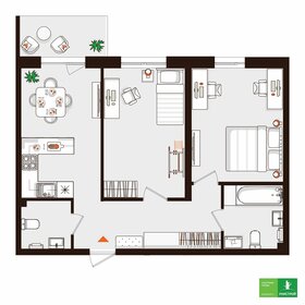 55,9 м², 2-комнатная квартира 7 215 000 ₽ - изображение 35
