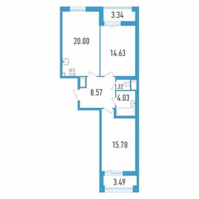 30,8 м², 1-комнатная квартира 5 699 999 ₽ - изображение 95