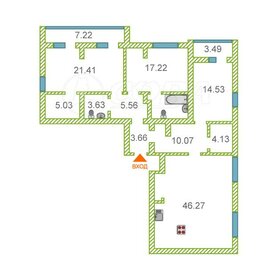 Квартира 139 м², 3-комнатная - изображение 4