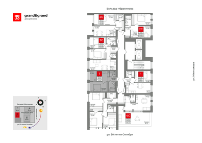 44,9 м², 1-комнатные апартаменты 5 610 000 ₽ - изображение 73