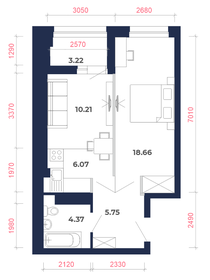 46,9 м², 2-комнатная квартира 5 176 580 ₽ - изображение 44