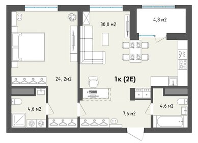 71,9 м², 1-комнатная квартира 8 336 188 ₽ - изображение 22
