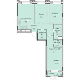 95 м², 3-комнатная квартира 13 999 000 ₽ - изображение 69