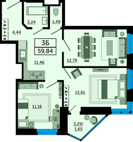 84 м², 4-комнатная квартира 7 500 000 ₽ - изображение 86