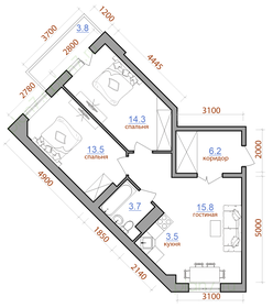 61,3 м², 3-комнатная квартира 6 467 150 ₽ - изображение 14