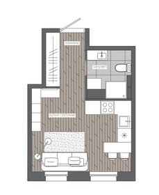 Квартира 26,3 м², студия - изображение 1