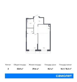 Квартира 38,8 м², 1-комнатные - изображение 1