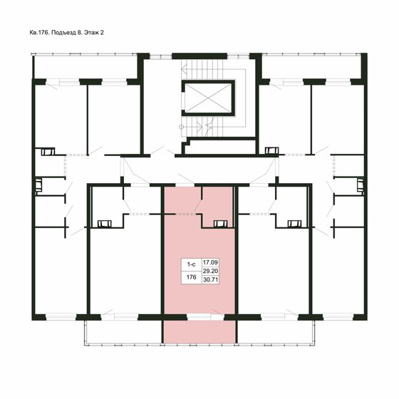 30,7 м², квартира-студия 4 023 010 ₽ - изображение 51