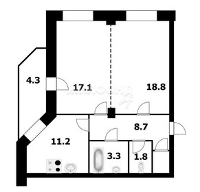 Квартира 60,3 м², 2-комнатная - изображение 1