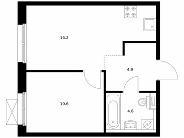 Квартира 36,3 м², 1-комнатная - изображение 1