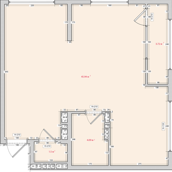 53,2 м², 2-комнатная квартира 7 213 920 ₽ - изображение 1