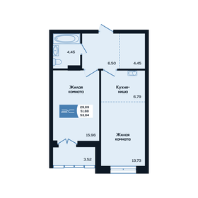 65,3 м², 2-комнатная квартира 7 500 000 ₽ - изображение 12