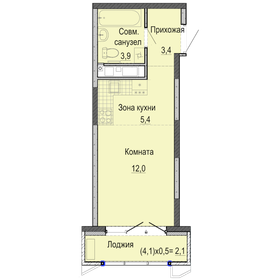 26,3 м², квартира-студия 1 970 000 ₽ - изображение 34