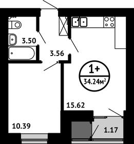 32,2 м², 1-комнатная квартира 4 750 000 ₽ - изображение 109